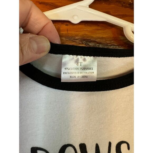 "My bows‎ are big, my heart is even bigger" long sleeve shirt size 4T - Picture 3 of 5